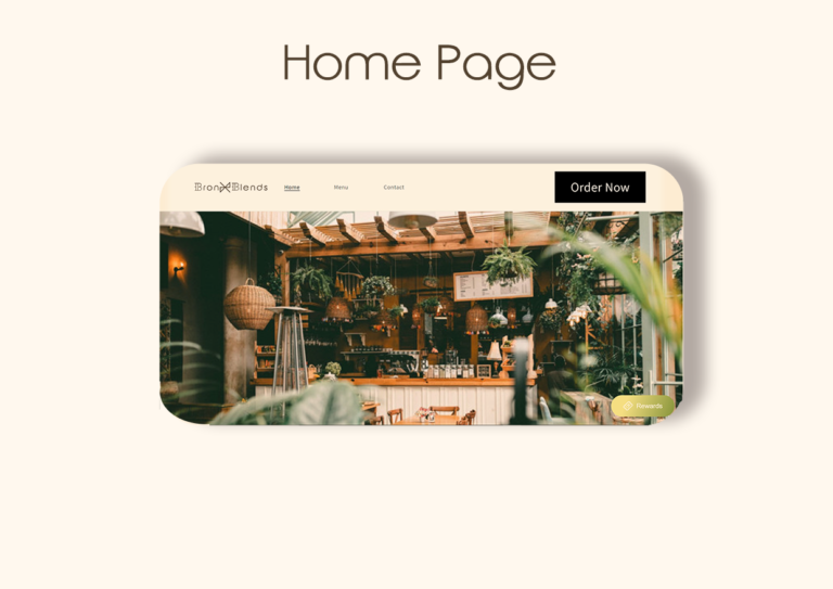 Marketing website page for restaurant image two