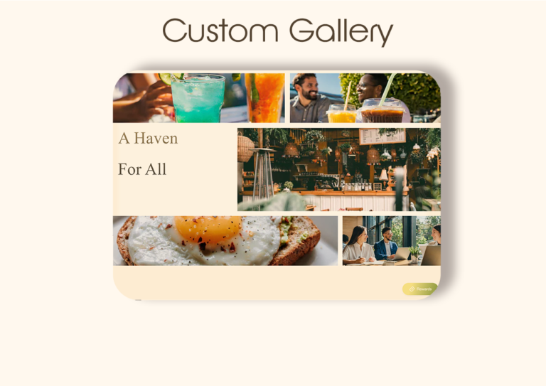 Marketing website page for restaurant image three